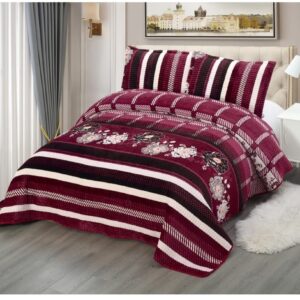 velvet 3 piece bed spreads (king and queen only)